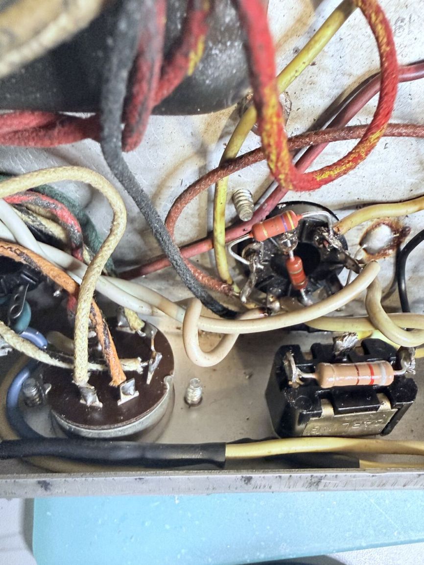 Second corrected resistor installation near the output stage