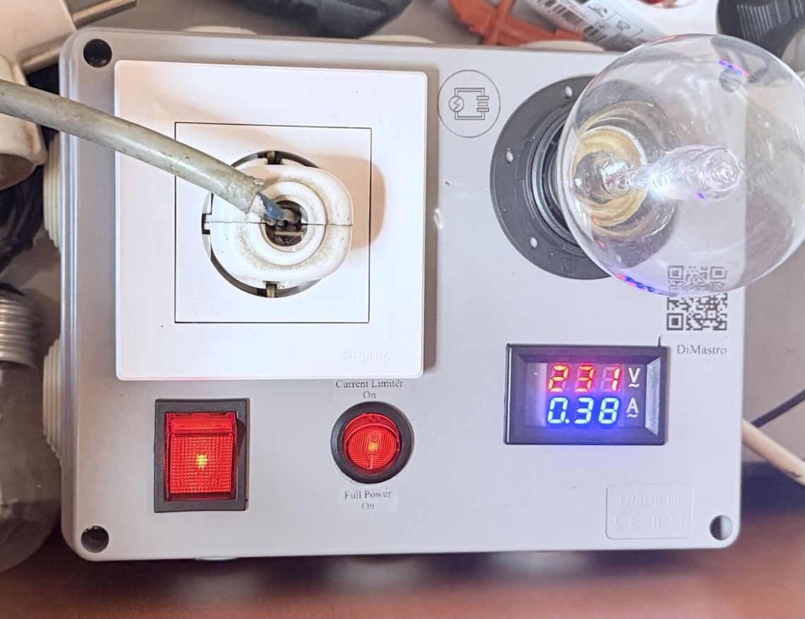 Follow-up bias reading after adjustment, tubes glowing
