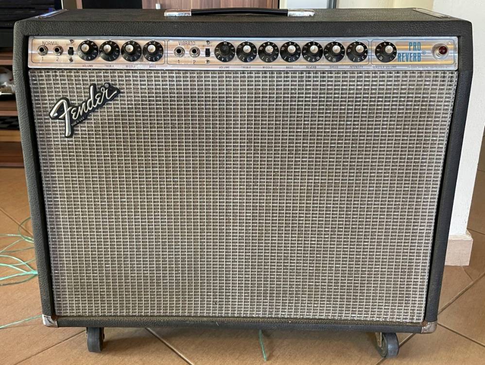 1979-80 Fender Pro Reverb, front view, as received on the bench