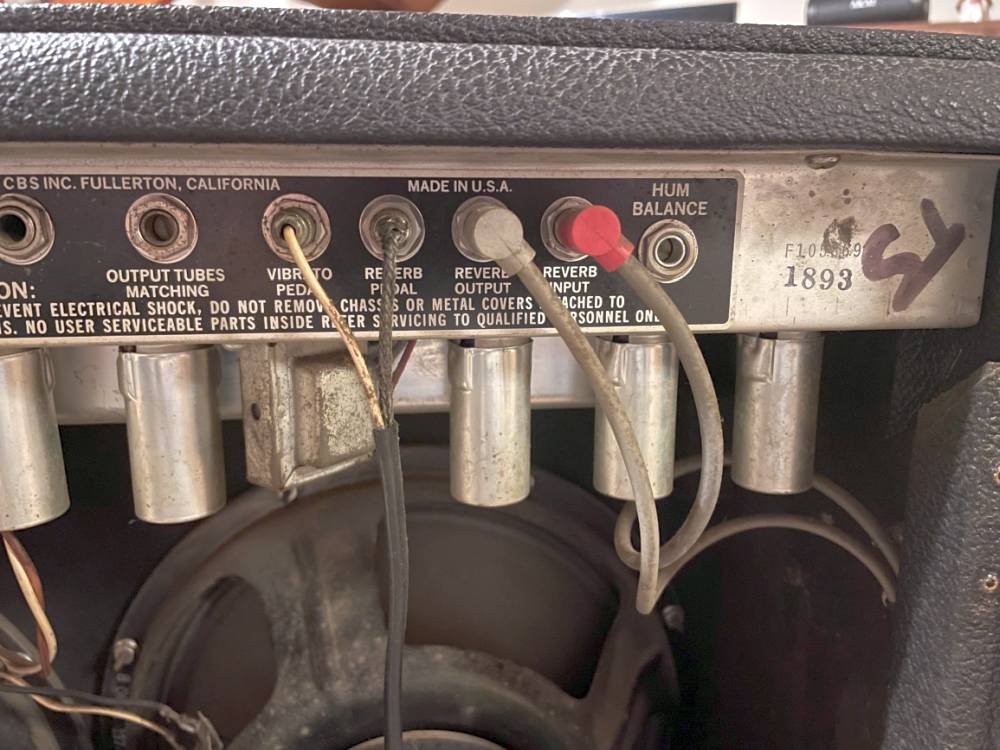 Close-up of the serial number tag on the chassis back panel