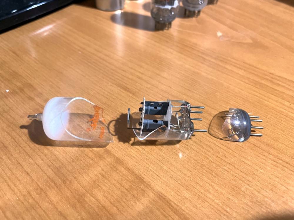 Shattered preamp tube envelope, the root cause of the failure