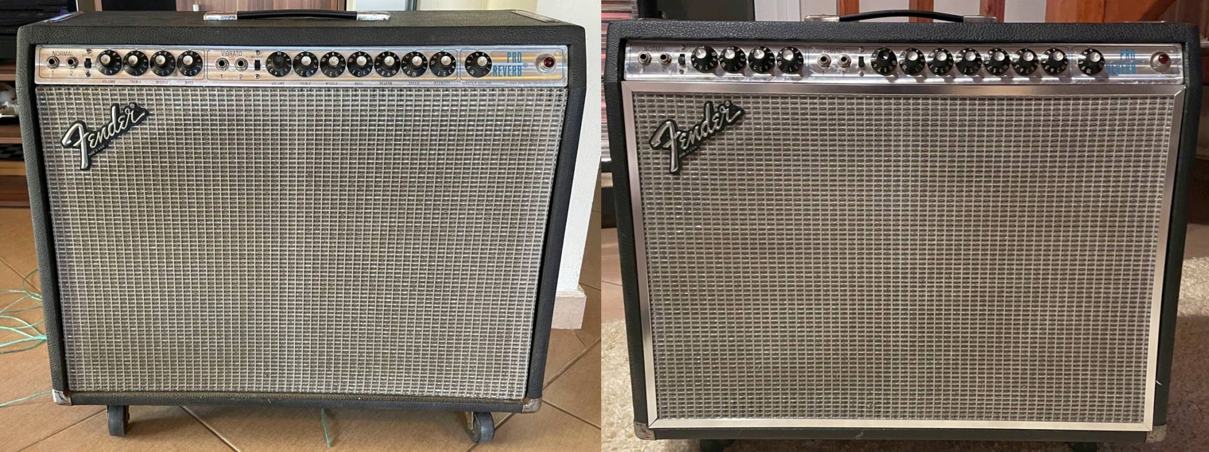 1979-80 Fender Pro Reverb, before and after restoration
