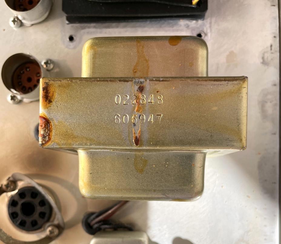 Transformer can showing genuine decades of age at the seam