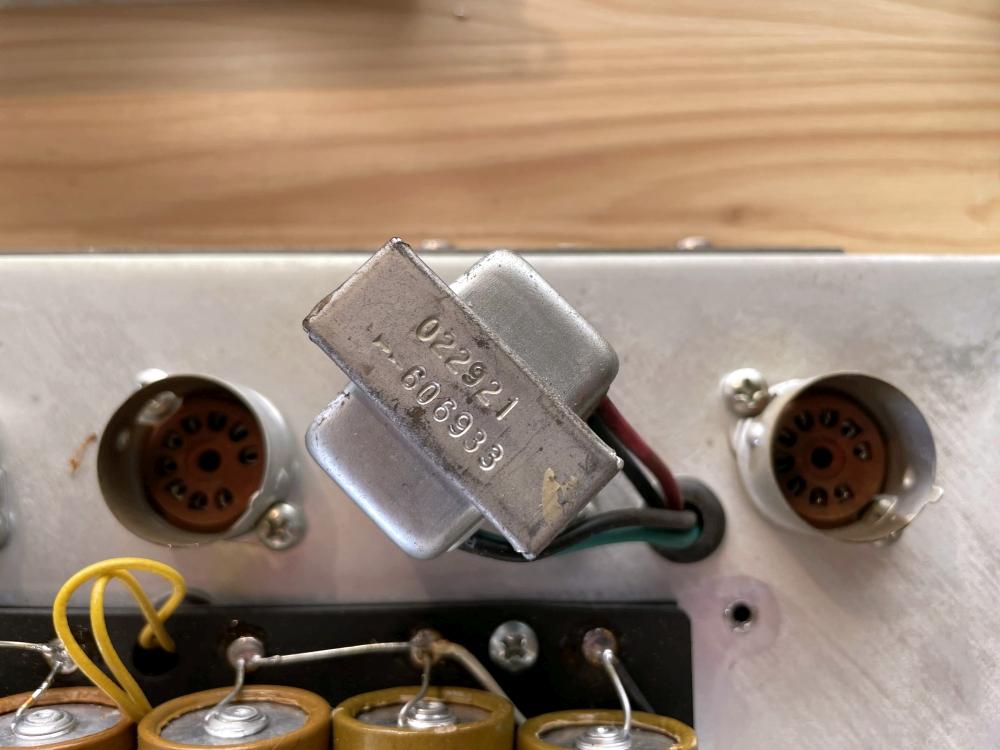 Stamped part and date code on a smaller transformer